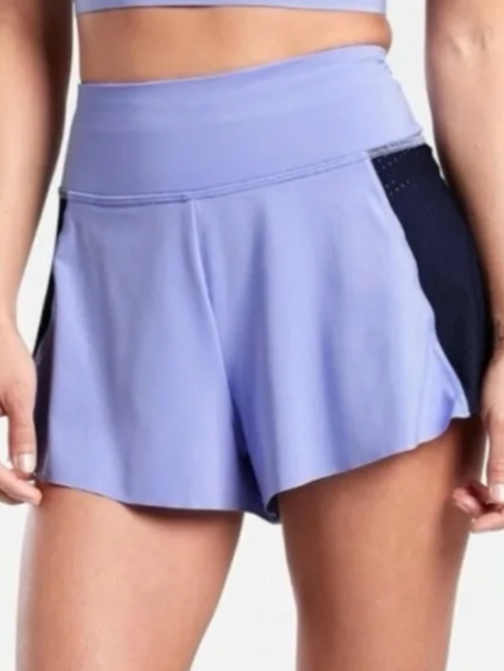 Athleta Cross Train Swim Short Periwinkle/Navy Large